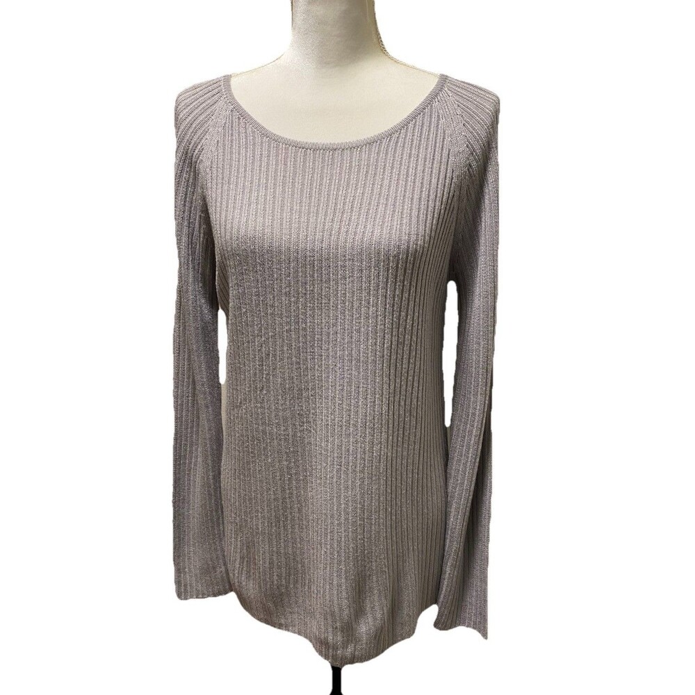 Antonio Fusco Virgin Wool Classic Crewneck Gray Sweater Made in Italy Size 10